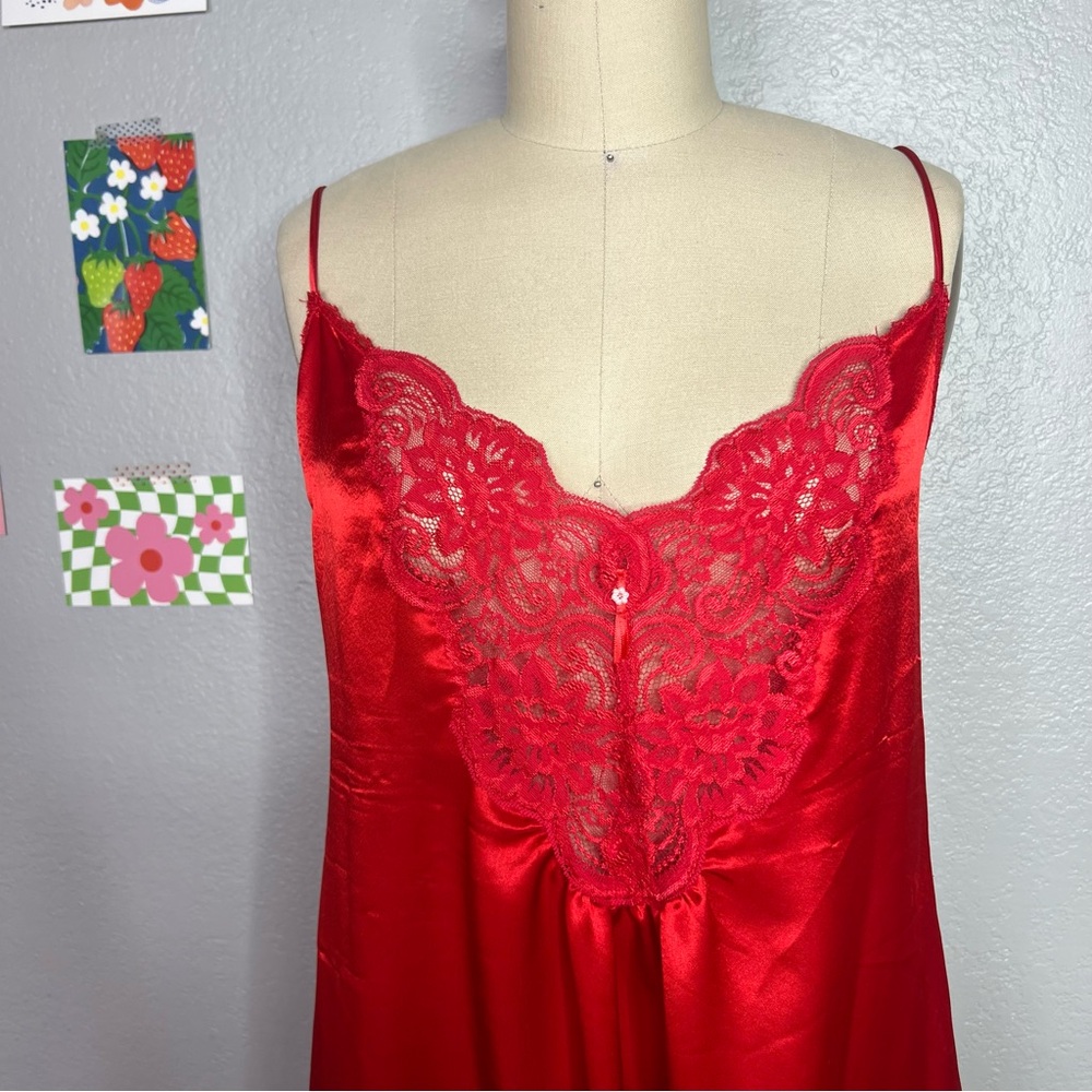 Vintage Faye Nightgown Maxi Semi Sheer slip dress NWOT Size medium - Picture 3 of 9
